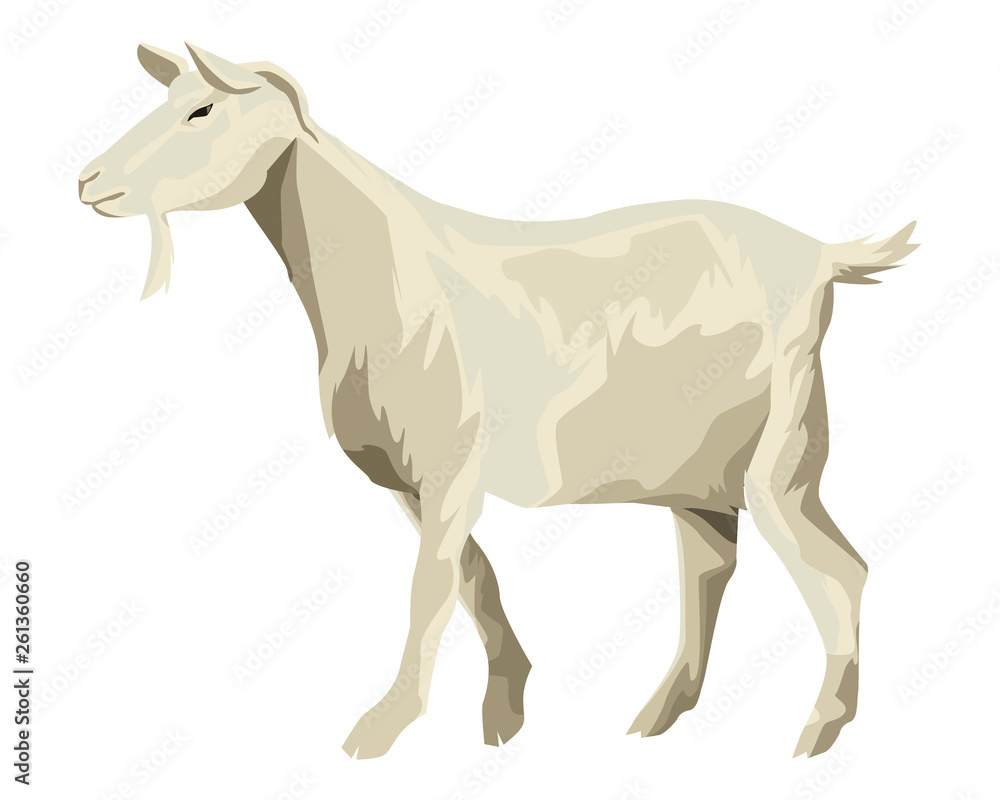 Fototapeta premium goat icon cartoon