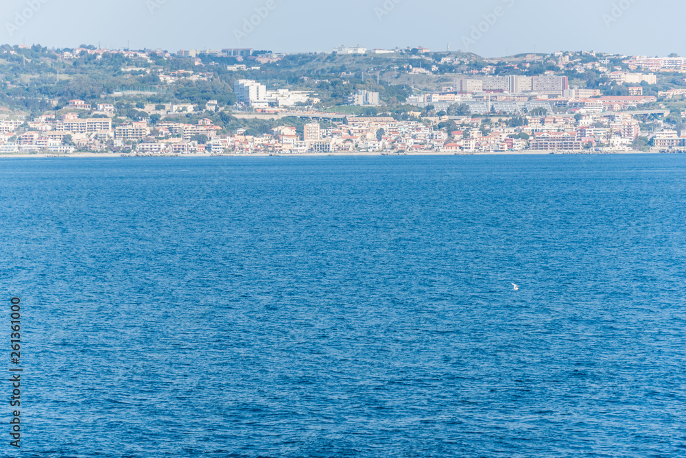View of Sicily from the Mediterranean Sea View of Sicily from the Mediterranean Sea