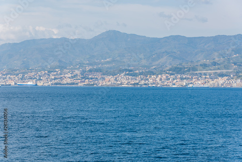 View of Sicily from the Mediterranean Sea