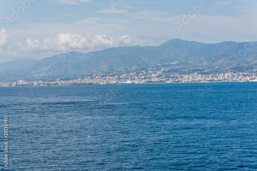 View of Sicily from the Mediterranean Sea