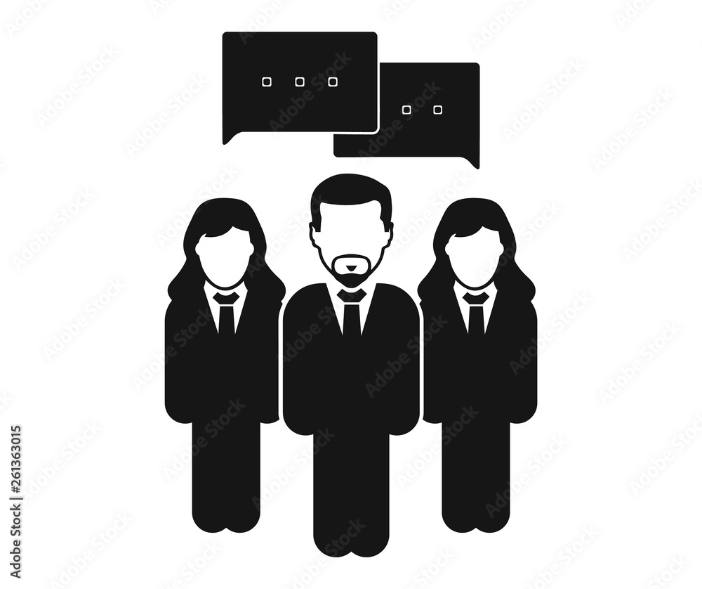 Conversation icon. Flat style vector EPS.