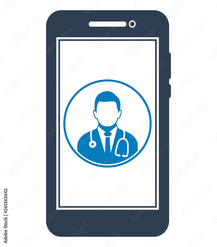 Online Medical Help Icon. Flat style vector EPS. Online Medical Help Icon. Flat style vector EPS.