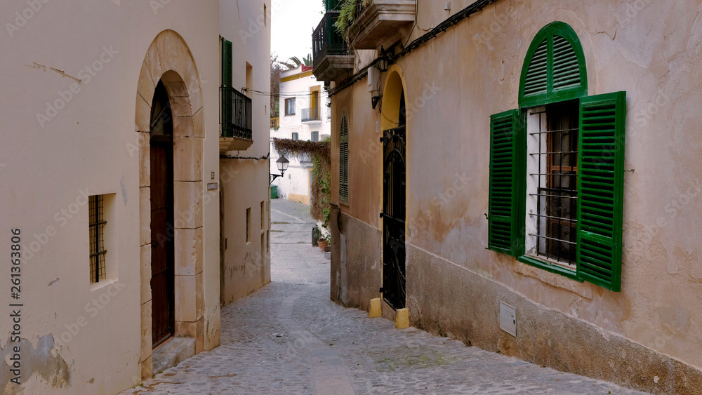 Historical center of the city of Ibiza.