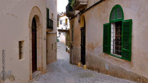 Fototapeta Naklejka Na Ścianę i Meble -  Historical center of the city of Ibiza.