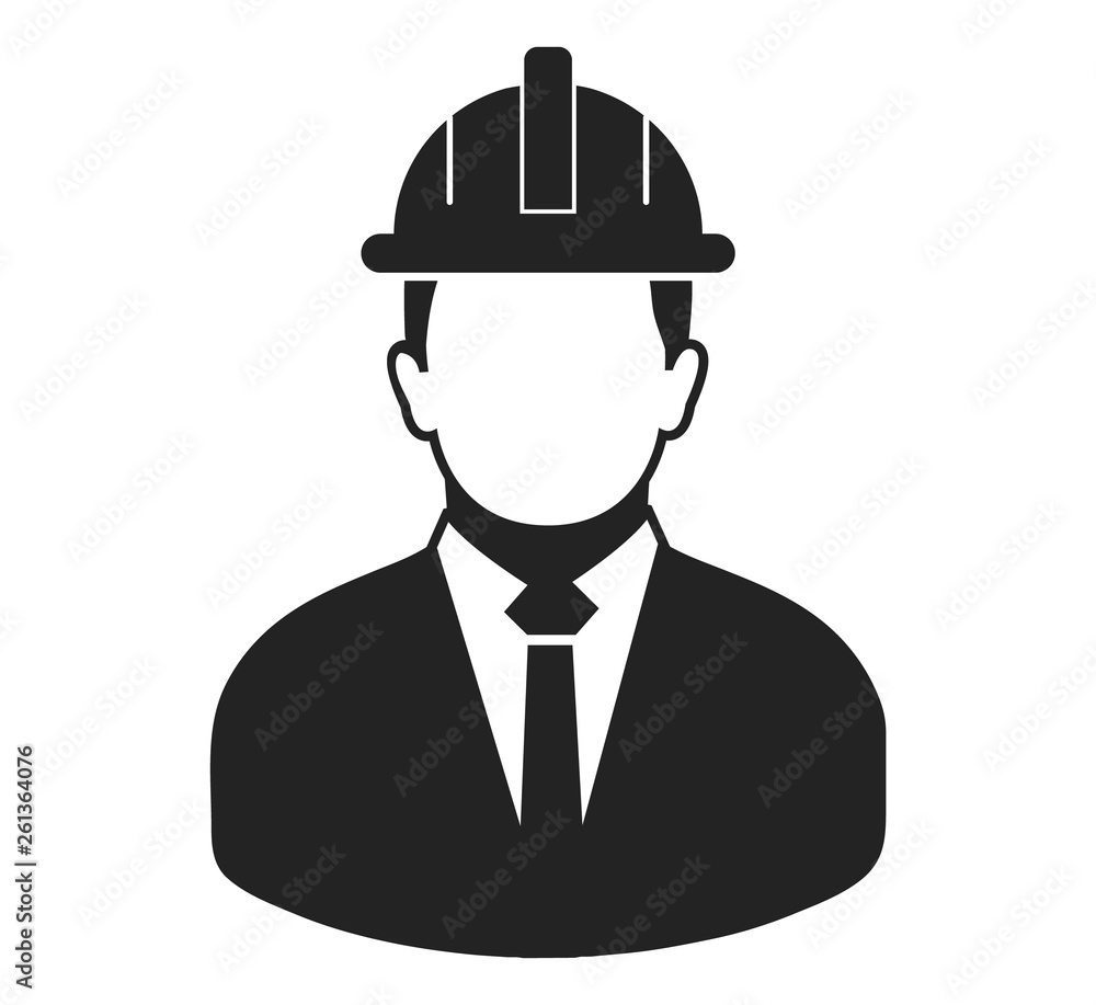 Male Engineer Icon. Flat style vector EPS. Male Engineer Icon. Flat style vector EPS.