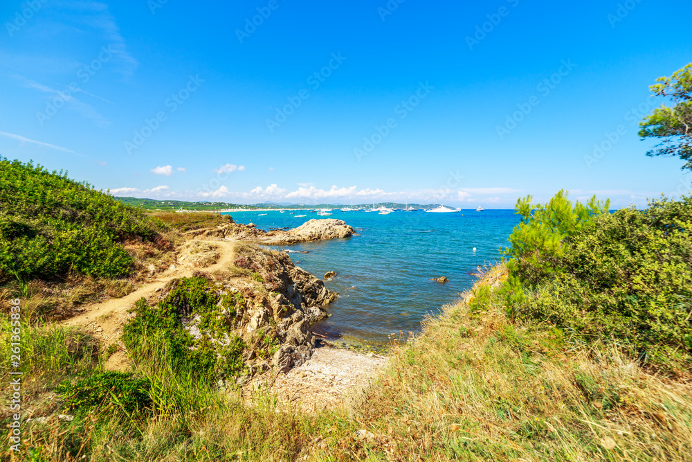 Landscape of typical landscape of Cote D'Azure, France