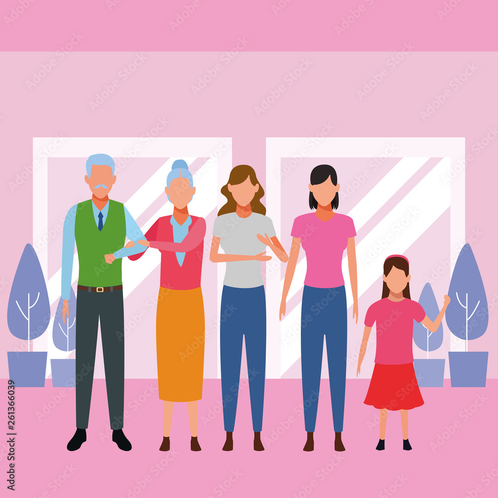 family avatar cartoon character family avatar cartoon character