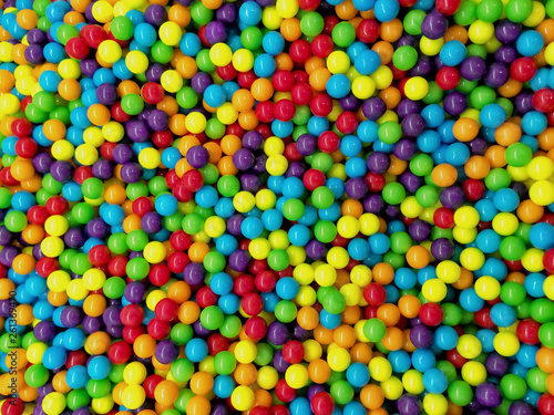 Rainbow Assortment of Shiny Colorful Candy Balls
