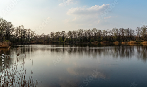 Ponds in Wola Rusiecka near Krakow