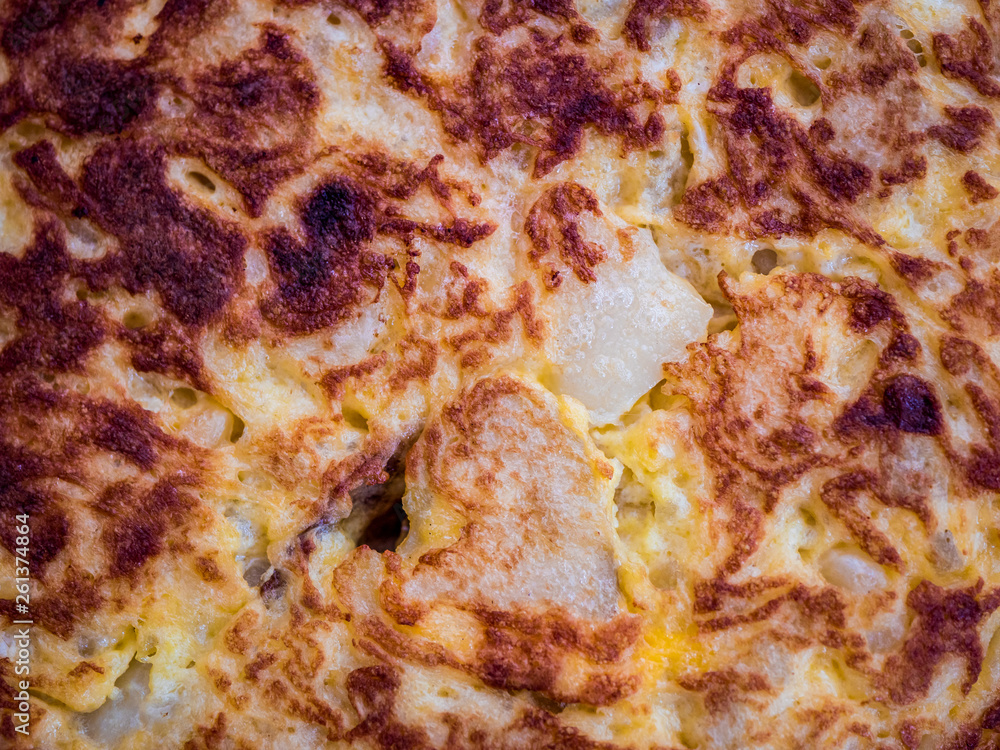 Close view of spanish omelet. Tapas wallpaper Close view of spanish omelet. Tapas wallpaper
