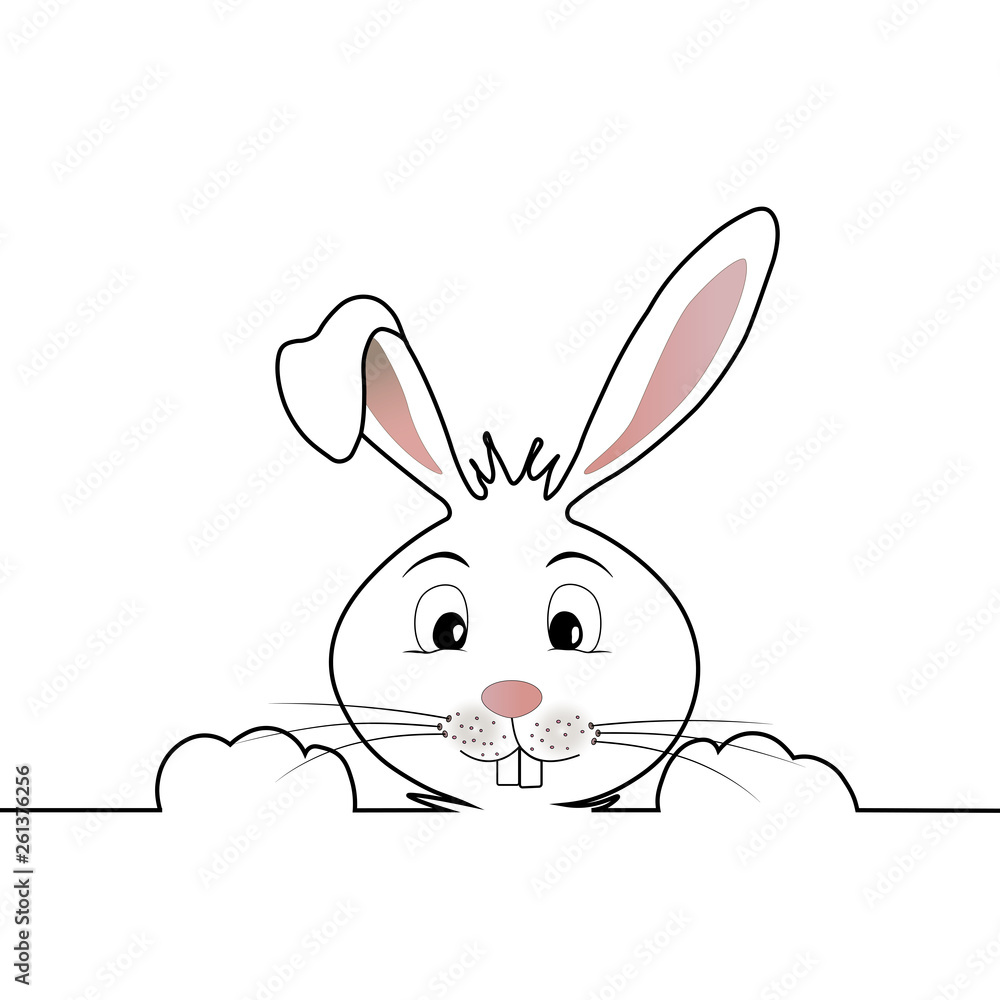 männlicher Osterhase als Silhouette männlicher Osterhase als Silhouette