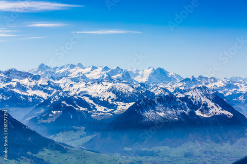 Panorama of beautyful Alp mountains in Switzerland © Michal Ludwiczak