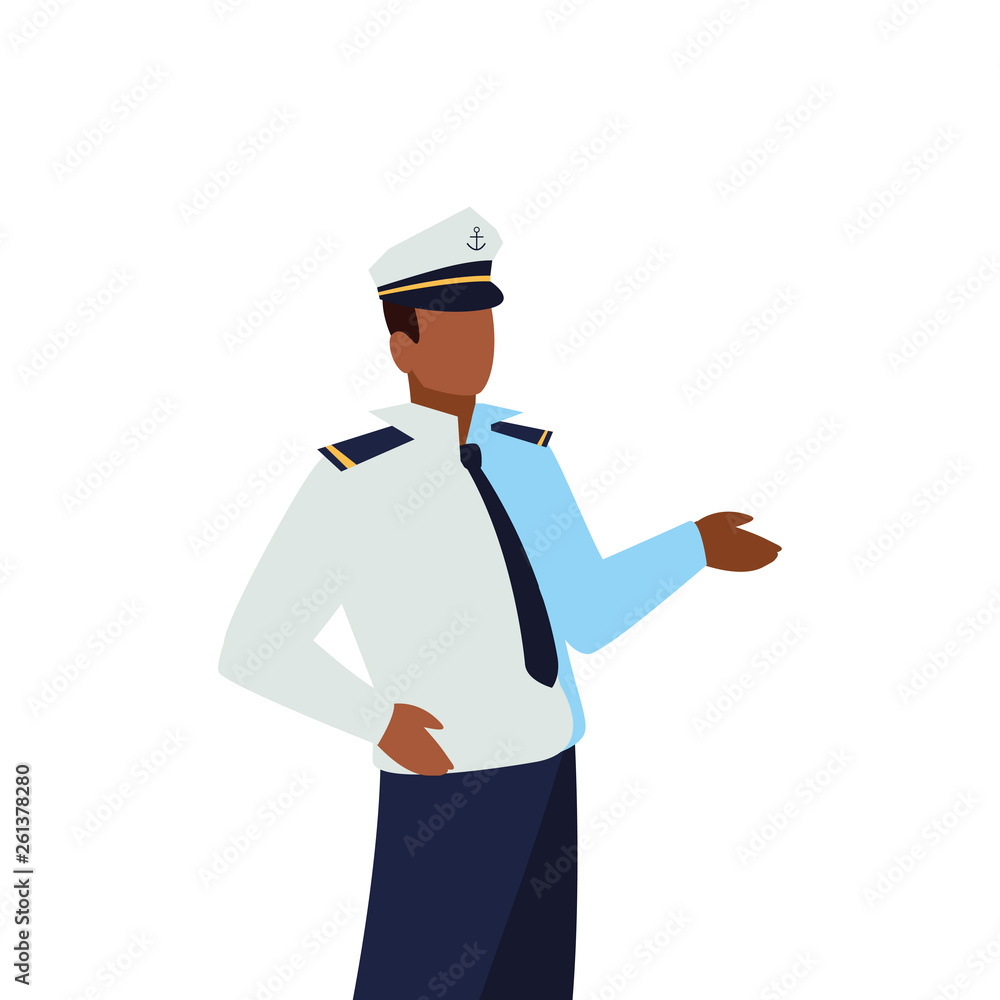 sailor captain marine character