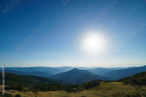 Landscape of the Ukrainian Carpathian Mountains  Chornohora
