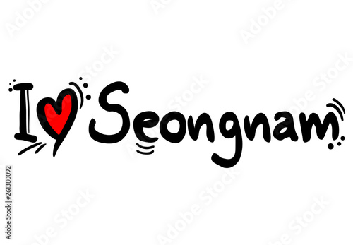 Seongnam, city of south korea love message