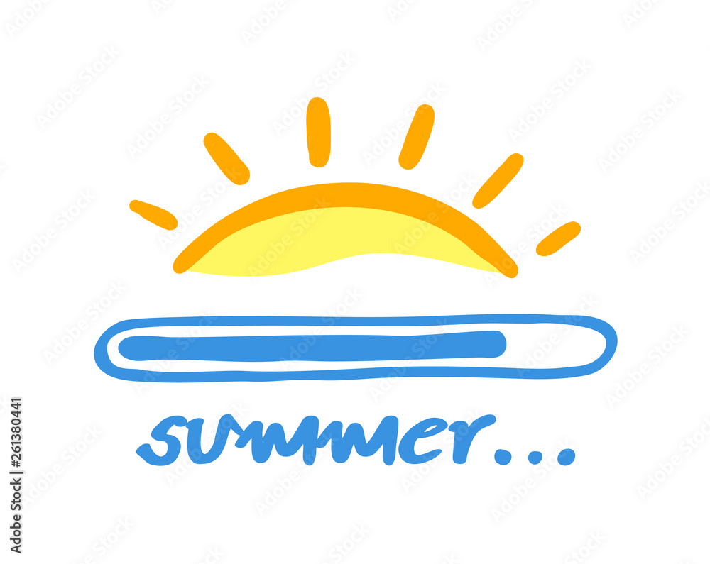 Fototapeta premium summer holidays symbol