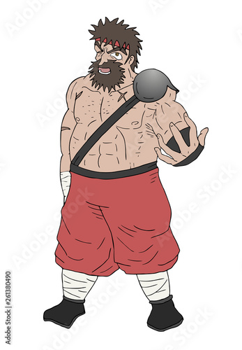 angry barbarian draw