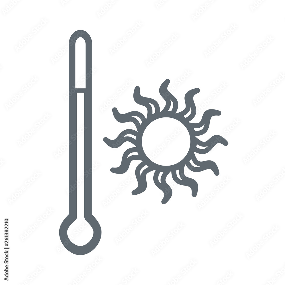 The thermometer icon The thermometer icon