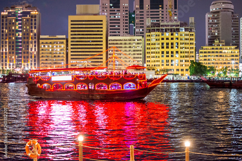 Canvas Print Dhow Cruise Dinner Dubai