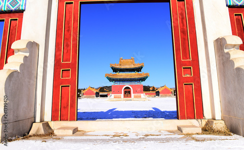 Qing dynasty royal mausoleum, zunhua in China photo