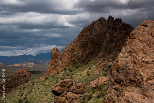 Approaching storm above the Treasure Loop Trail, Lost Dutchman State Park, Arizona