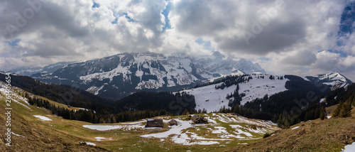 Panorama in richtung Säntis mit Wolken