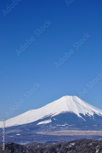 青空に富士山展望