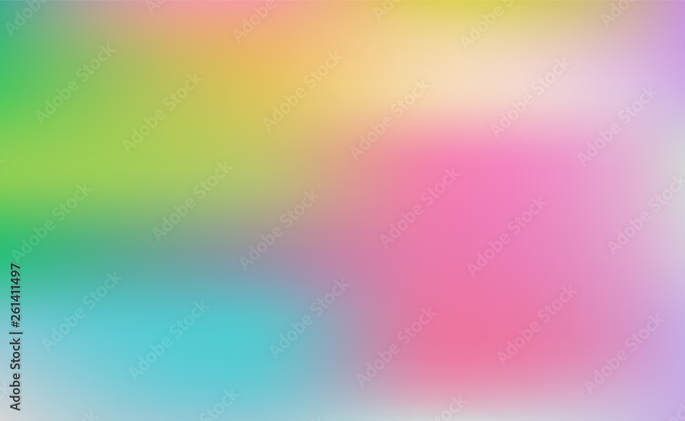 Colorful abstract blurred gradient mesh background.