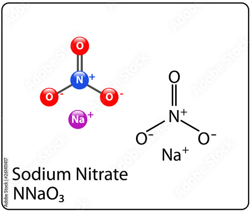 Sodium Nitrate Molecule Structure