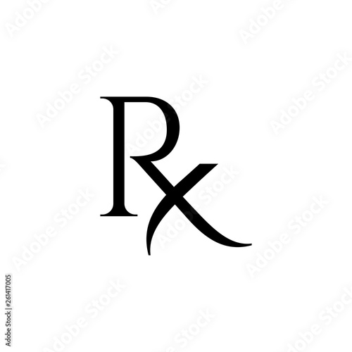 Rx pharmacy icon photo
