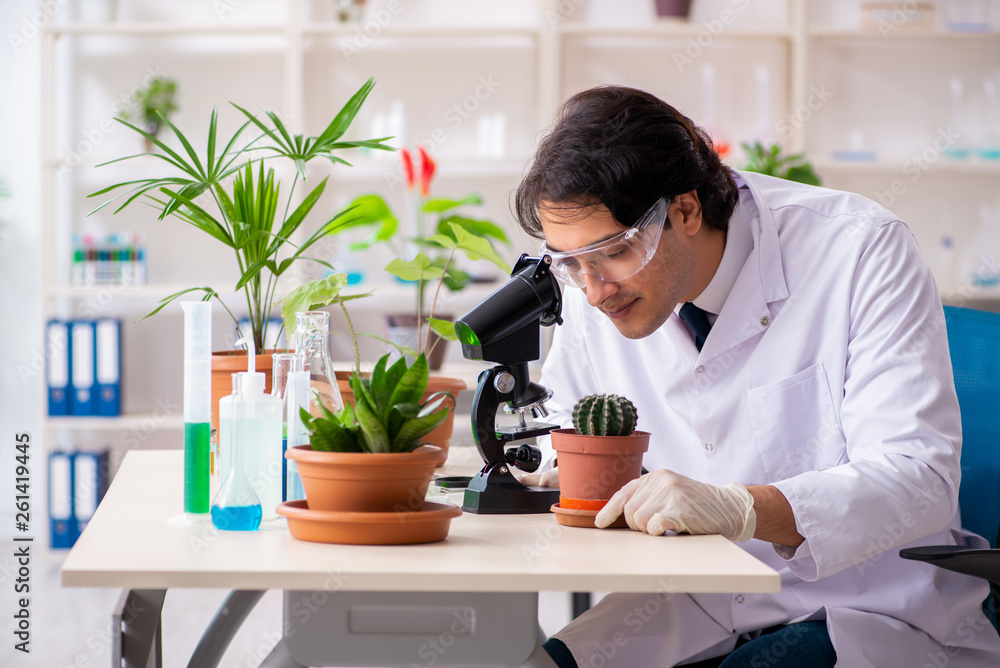 Biotechnology chemist working in lab Biotechnology chemist working in lab