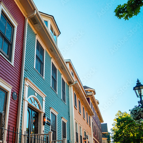 Billede på lærred A heritage building in Charlottetown, Prince Edward Island, Canada in the beaut