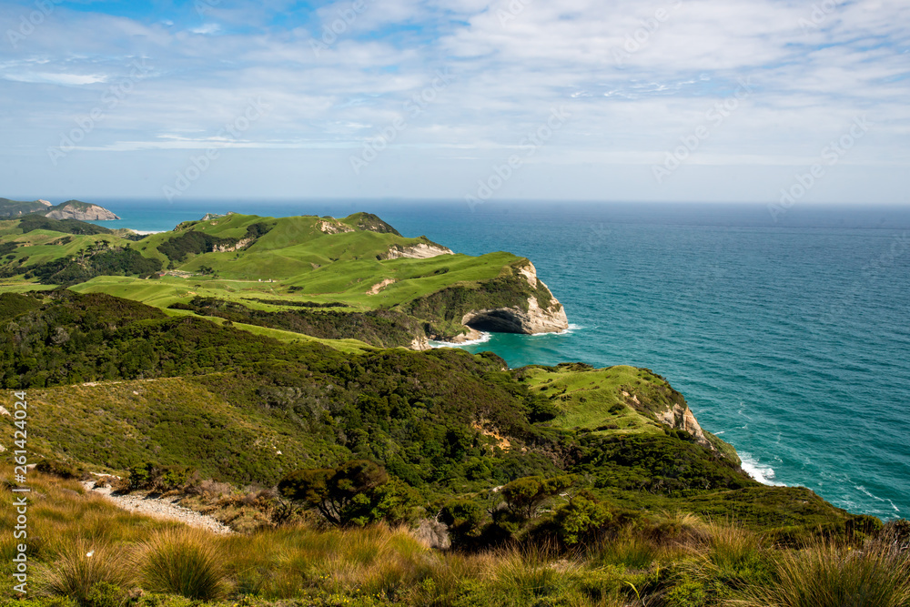 Panoramic views of Cape Farewell rocky coastline Panoramic views of Cape Farewell rocky coastline