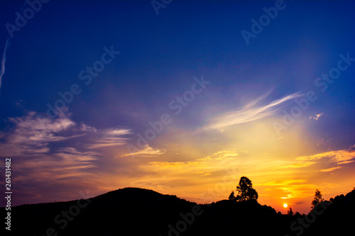 Beautiful Sunset In The Horizon