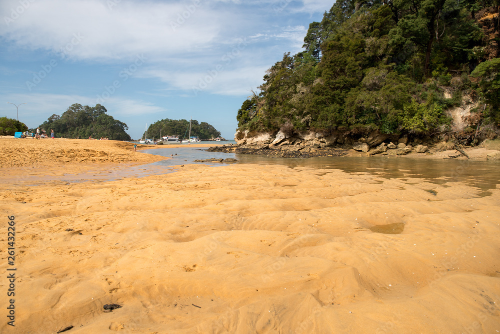 Golden sands of Keri Keri beach 