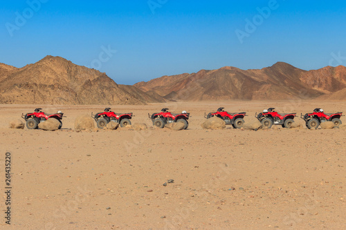 ATV quad bikes for safari trips in Arabian desert  Egypt