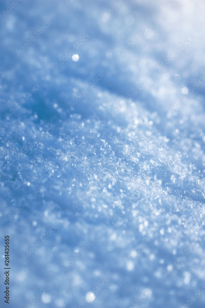 Macro background of fresh snowflake texture Macro background of fresh snowflake texture