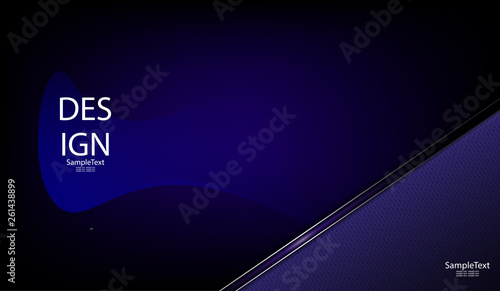 Abstract blue background with a textural corner and edging