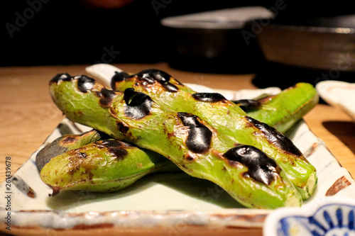 Yaki Soramame, Japanese Grilled Bean photo