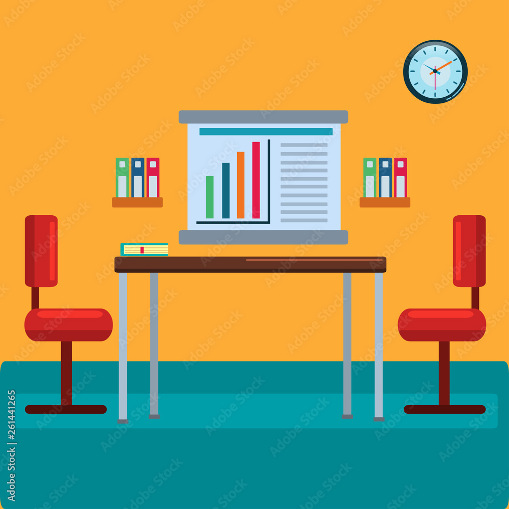 meeting room concept vector illustration meeting room concept vector illustration