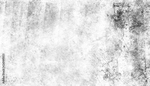 White scratched grunge background, old film effect for text