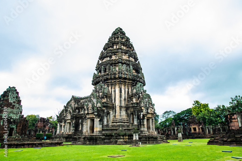 Angkor style temples and ancient khmer ruins at Phimai, travel destination in East Thailand