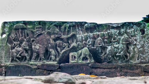 Ancient castle lintel  photo