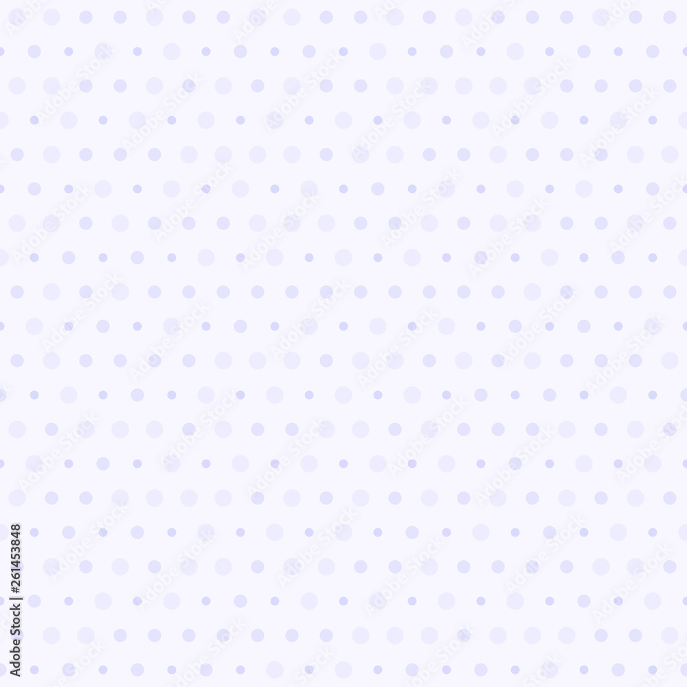 Violet polka dot pattern. Seamless vector background
