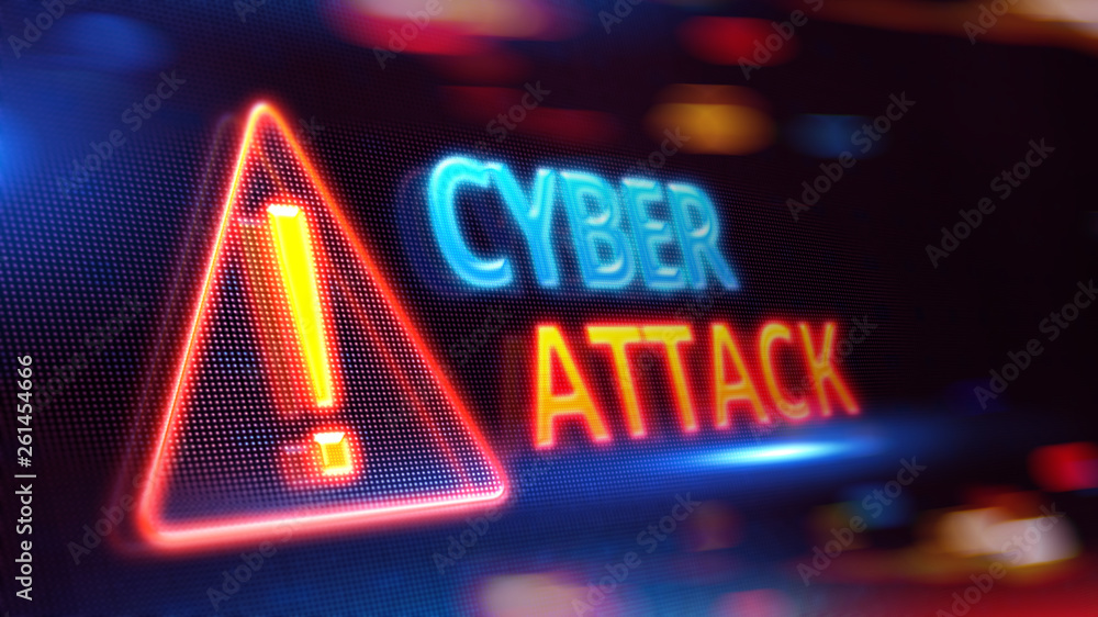 Cyber attack on LED Display.