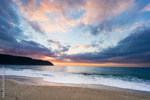 Seascape at sunset