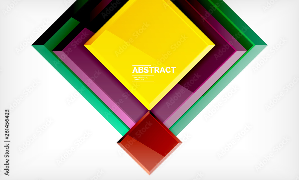 Geometric abstract background, modern square design Geometric abstract background, modern square design