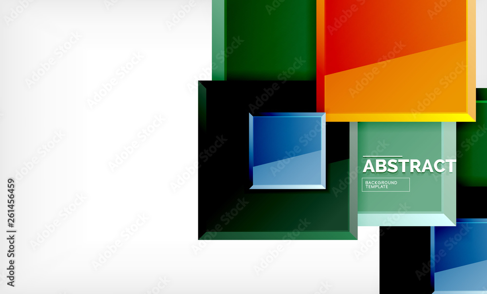 Geometric abstract background, modern square design Geometric abstract background, modern square design