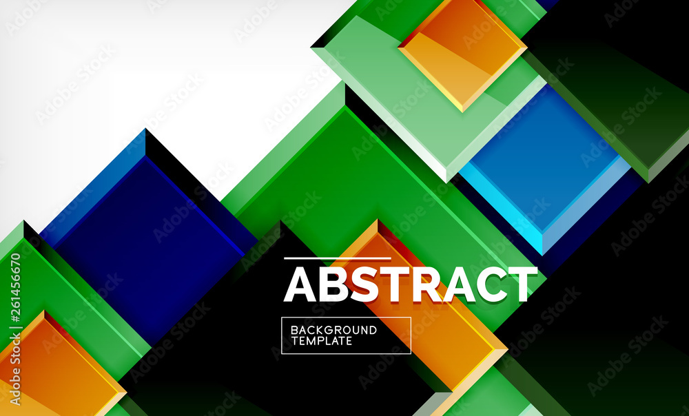 Square abstract background, glossy geometric design Square abstract background, glossy geometric design