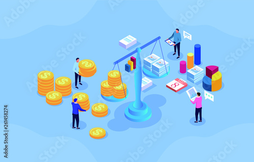 Balance, money weight and file weight balance